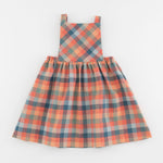 Load image into Gallery viewer, Pinafore Dress in Sunset Plaid
